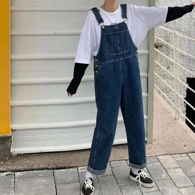 Ogrodniczki Jeansowe<br> Duże Rozmiary Oversize