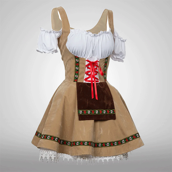 Ogrodniczki Kostium Oktoberfest Dirndl