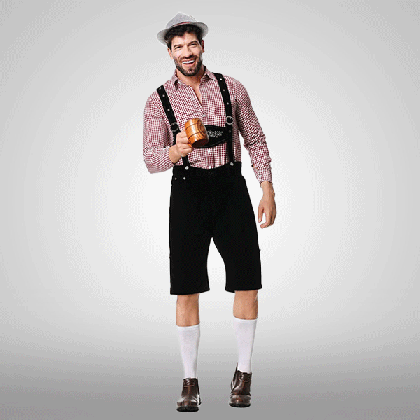Ogrodniczki Oktoberfest Czarne