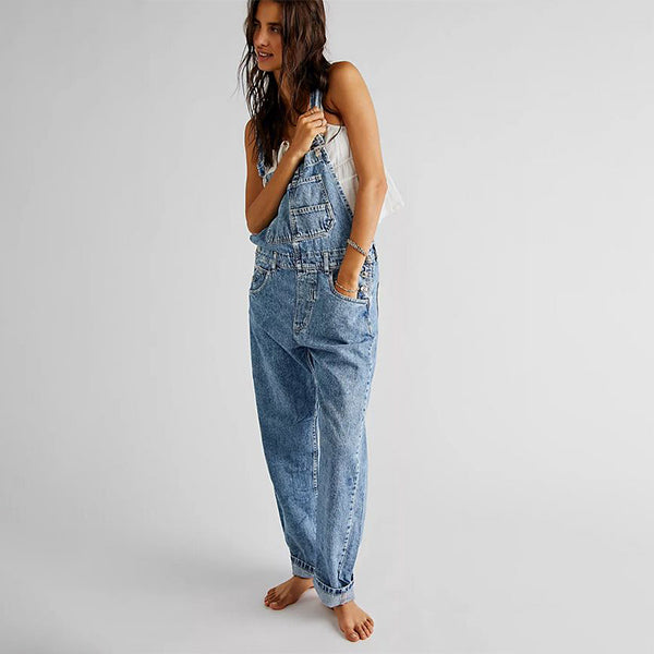 Ogrodniczki Jeansowe<br> Sprane Alice