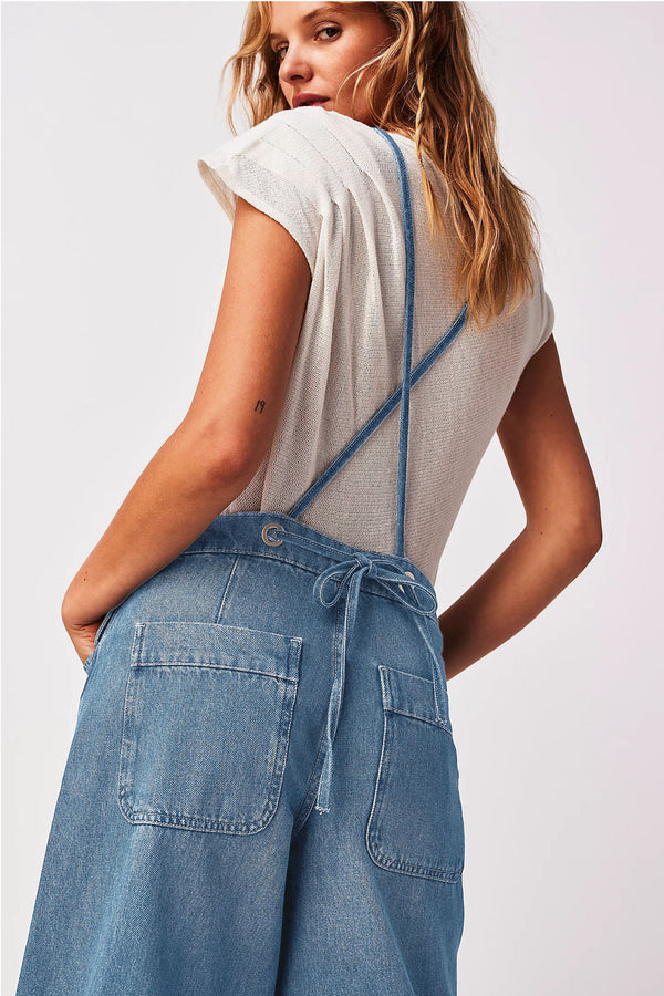 Ogrodniczki Wide Leg Azurin