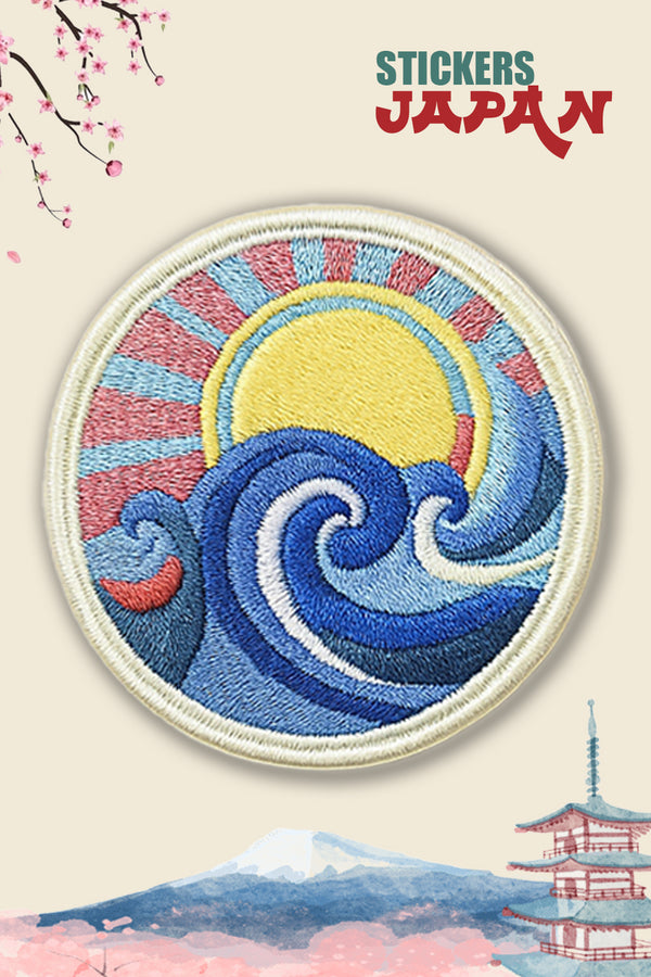 Naszywka termoprzylepna Hokusai Pop