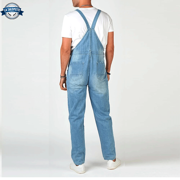 Ogrodniczki Jeansowe<br> Sprane Reaper