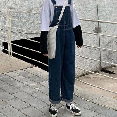 Ogrodniczki Jeansowe<br> Duże Rozmiary Oversize