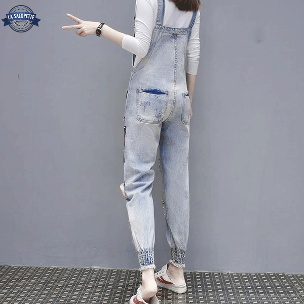 Ogrodniczki Jeansowe<br> Kot Rosy