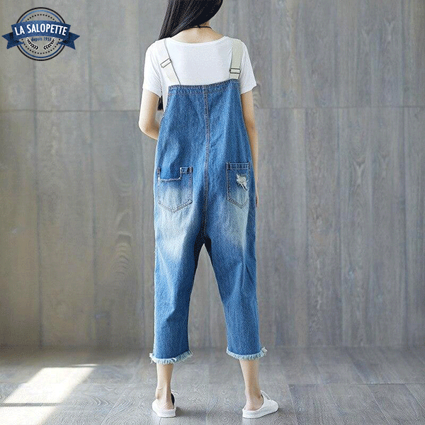 Ogrodniczki Jeansowe<br> 3/4 Himeji