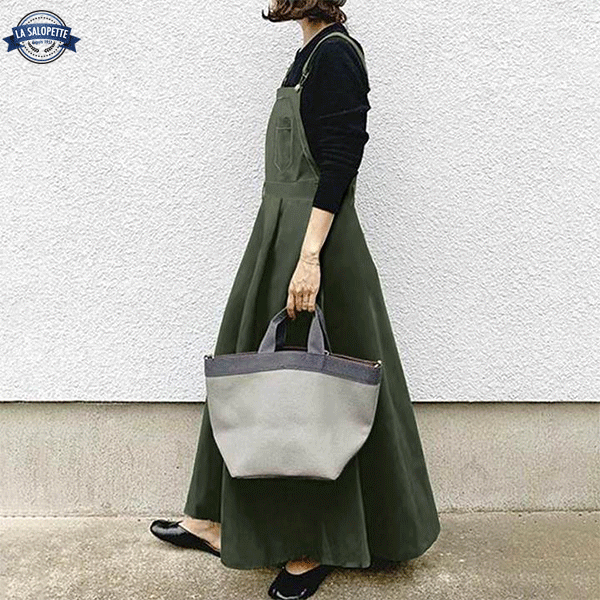 Sukienka Ogrodniczkowa<br> Khaki Zimowa Sarcelle