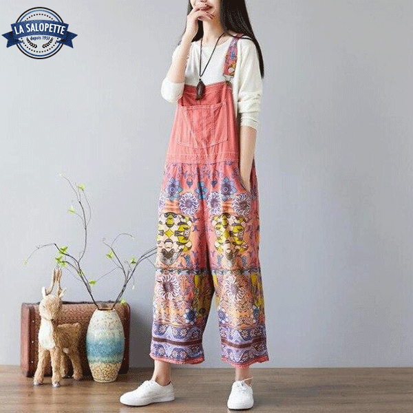 Sukienka Ogrodniczki<br> we Wzory Vintage