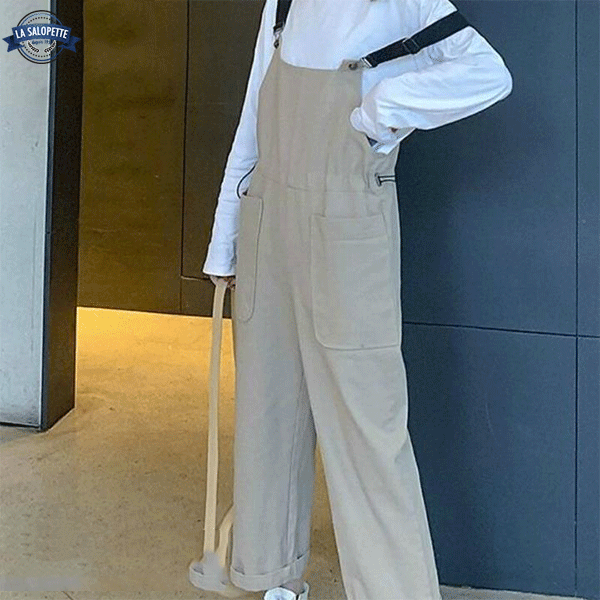 Ogrodniczki Vintage<br>na Szelkach Khaki Ukiyo