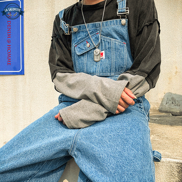 Ogrodniczki Jeansowe<br> Cargo Old School