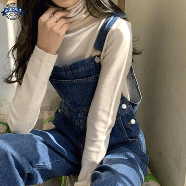 Ogrodniczki Jeansowe<br> Niebieski Denim Milano