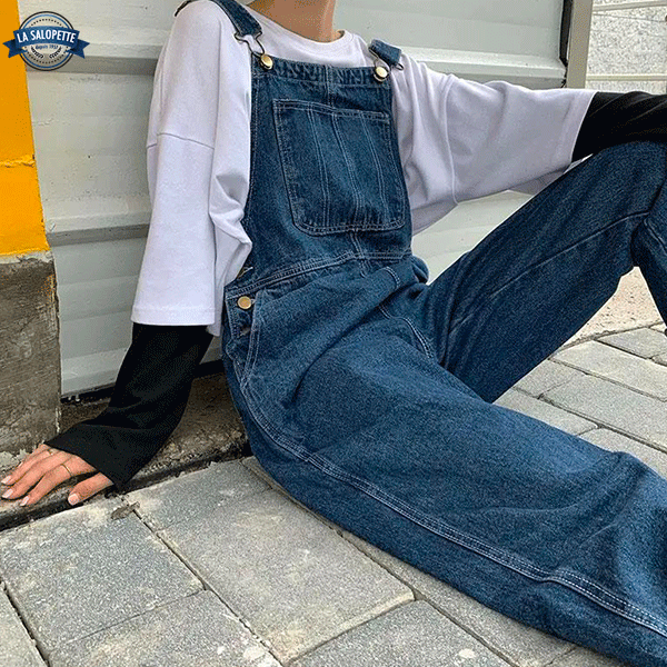 Ogrodniczki Jeansowe<br> Duże Rozmiary Oversize