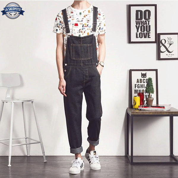 Ogrodniczki Jeansowe <br> Męskie Trend Vintage
