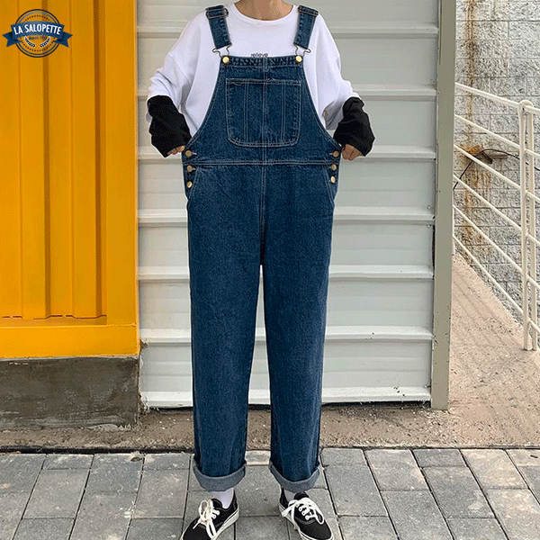 Ogrodniczki Jeansowe<br> Duże Rozmiary Oversize