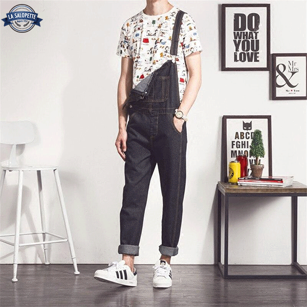 Ogrodniczki Jeansowe <br> Męskie Trend Vintage
