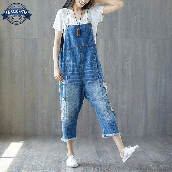 Ogrodniczki Jeansowe<br> 3/4 Himeji