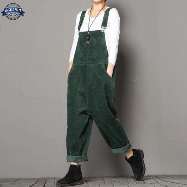 Ogrodniczki Vintage<br> Zielone Yko