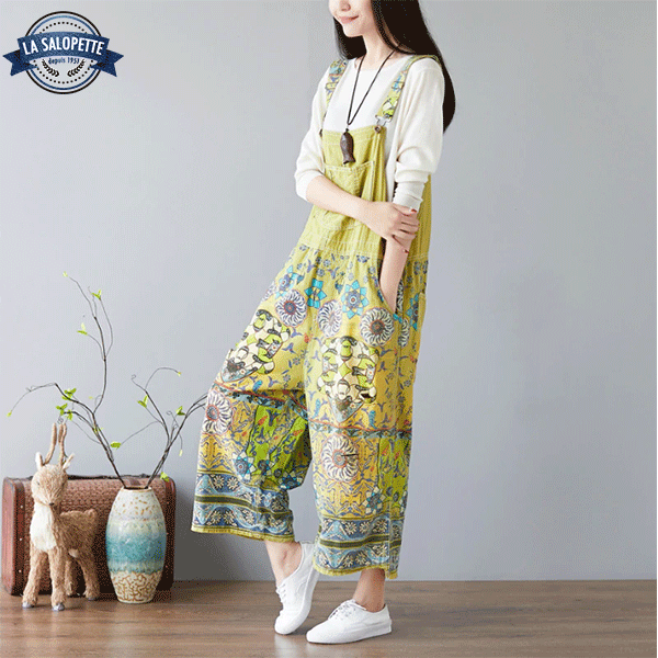 Ogrodniczki Vintage<br> Zielone Sapporo