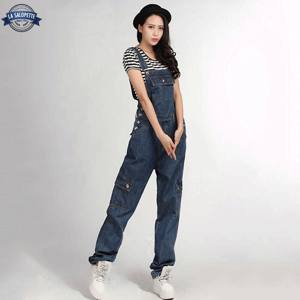 Ogrodniczki Vintage<br> Jeansowe Maya
