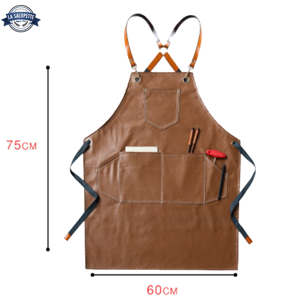 Tablier de Cuisine Marron Dimension,